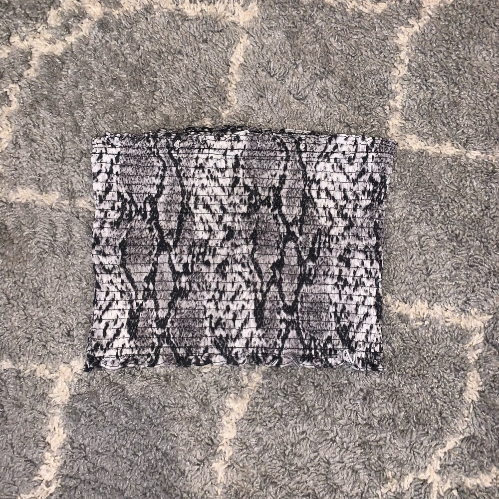 Animal print tube top